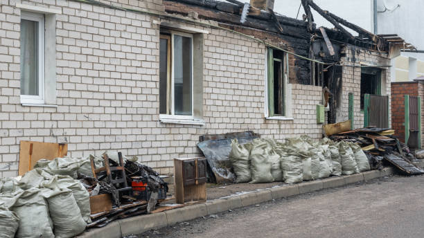 Professional Fire Damage Removal technician working in Estero, FL